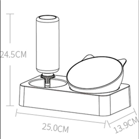NWT:  Food and Water Pet Bowl - Picture 6 of 7